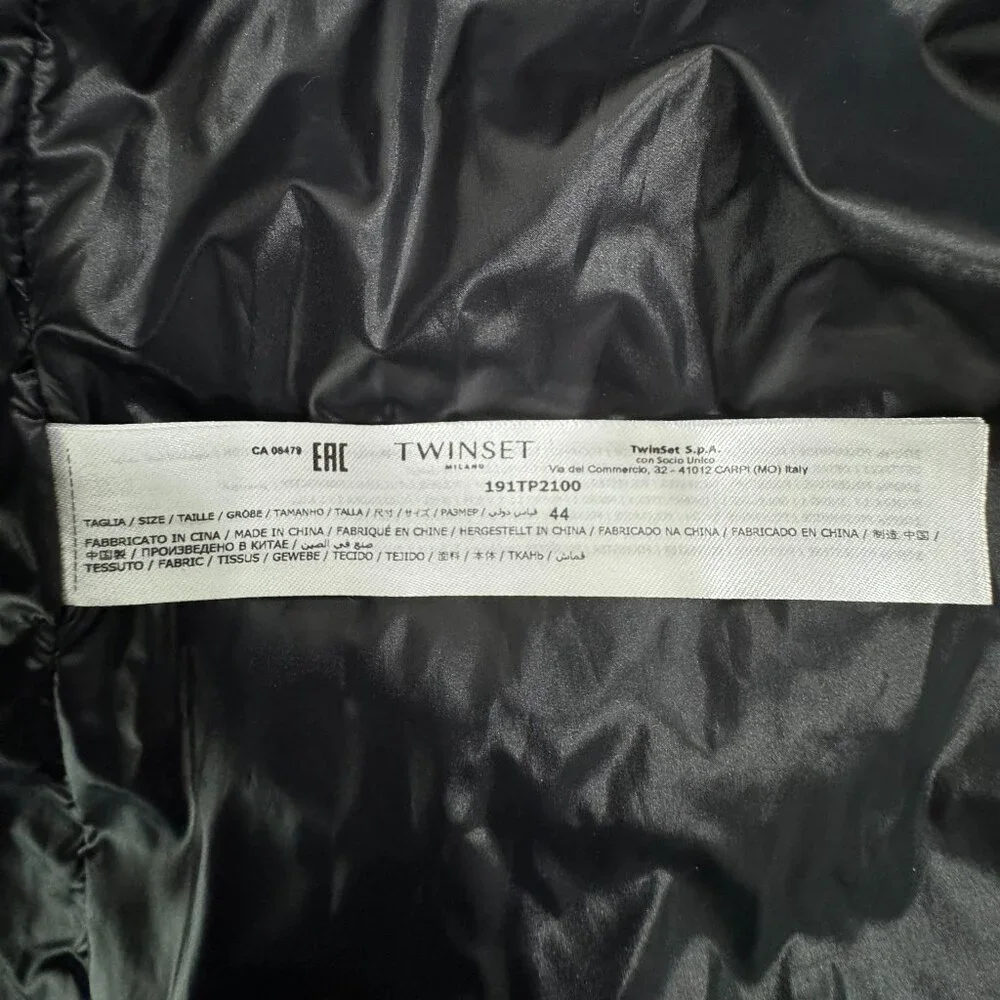 Twinset lightweight puffer jacket/ TWINSET Milano, Size 44/L - Picture 13 of 14